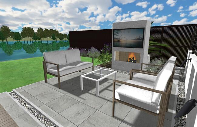 Beautiful backyard design